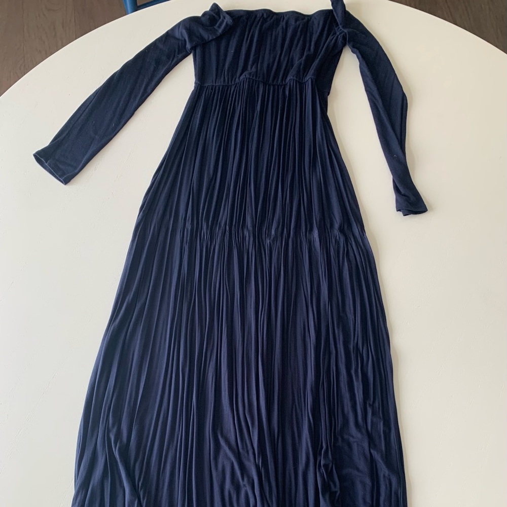 Blue strapless dress size M
